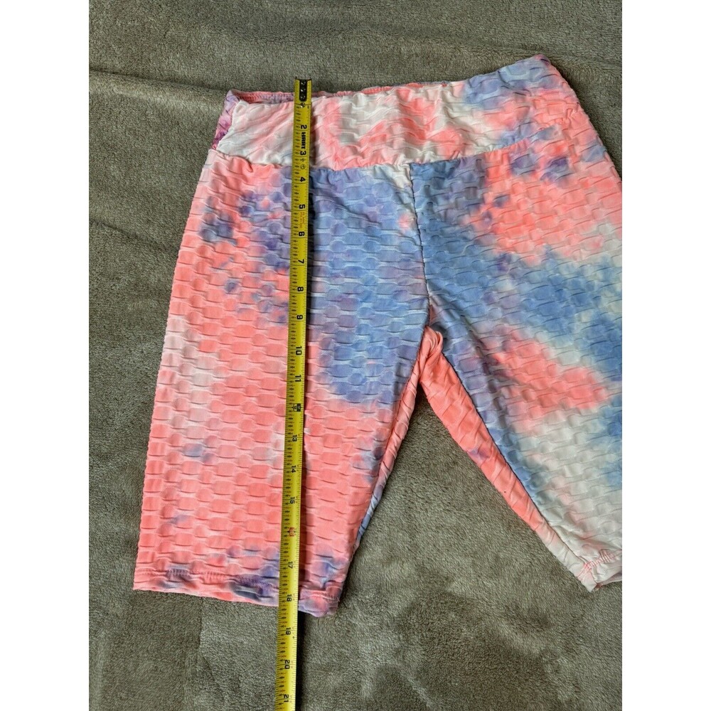 "Hot Kiss" scrunch butt hot pink sport shorts Size L - Picture 3 of 6